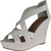 image:imageTOP Moda Ella18 Womens Gladiator Wedge Heel SandalsWhite