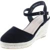 image:imageTOP Moda Wishing5 Womens Closed Toe Buckle Strap Espedrilles SandalsBlack
