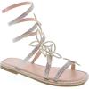 image:imageTOP Moda Women Butterfly Rhinestone Wraparound Flat SandalsNude Butterfly