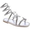 image:imageTOP Moda Women Butterfly Rhinestone Wraparound Flat SandalsSilver Butterfly