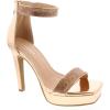 image:imageTOP Moda Womens Stiletto High Heel Sandals Platform Open Toe Ankle Strap Dress ShoesRhinestone HeelRose Gold Rhinestone