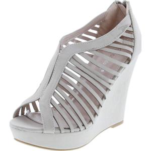 image:imageOver The Toe Cross Strap Block Heel Open Toe Dress SandalBeiged1