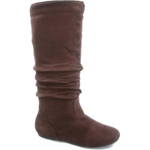 image:imageTOP Moda Data1 Womens Shoes Cute amp Comfort Round Toe Flat Heel Slouchy Mid Calf BootBrown