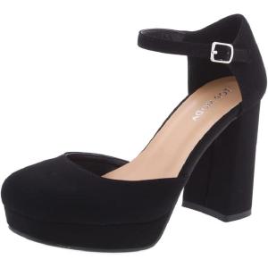 image:imageTOP Moda Platform Closed Toe Chunky Heel SandalBlack