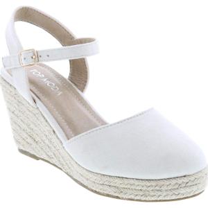 image:imageTOP Moda Wishing5 Womens Closed Toe Buckle Strap Espedrilles SandalsNatural