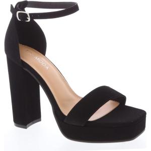image:imageTOP Moda Womens Platform Chunky High Heel Sexy Sandals Ankle Strap Open Toe Heeled ShoesBlack Nub