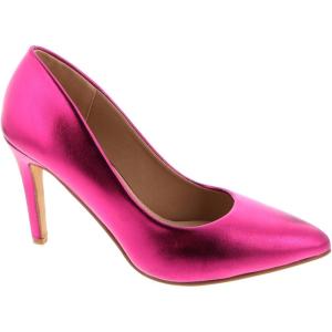 image:imageWomens Classic Pointed Toe Heel Dress Pumps ShoesFuchsia Metallic