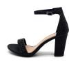 image:imageOver the Toe Strap Ankle Wrap Strap Heel Open Toe Medium Heel Hannah3 Black G 7