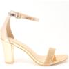 image:imageOver the Toe Strap Ankle Wrap Strap Heel Open Toe Medium Heel ROSEGOLD17 8