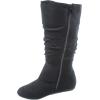 image:imageTOP Moda Bank81 Womens Fashion Round Toe Flat Heel Zipper Buckle Slouchy MiBlack