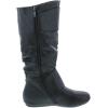image:imageTOP Moda Bank81 Womens Fashion Round Toe Flat Heel Zipper Buckle Slouchy MiBlack Pu