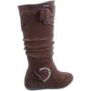 image:imageTOP Moda Bank81 Womens Fashion Round Toe Flat Heel Zipper Buckle Slouchy MiBrown