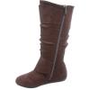 image:imageTOP Moda Bank81 Womens Fashion Round Toe Flat Heel Zipper Buckle Slouchy MiBrown