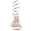 image:imageTOP Moda Diamond29 Womens Butterfly Spiral Coil Wrap Dressy Block Heel Sandal Nonslip sole Rhinestone High Heel Sandals For Wedding Party Prom Evening WearWhite Pu