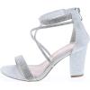 image:imageTOP Moda DressyFormal Sandals High Heel Ankle Strap Open Toe SandalsSilver6