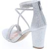 image:imageTOP Moda DressyFormal Sandals High Heel Ankle Strap Open Toe SandalsSilver6