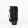 image:imageTOP Moda EC89 Womens Foldover Lace Up Low Chunky Heel Ankle BootiesBlack