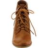 image:imageTOP Moda EC89 Womens Foldover Lace Up Low Chunky Heel Ankle BootiesTan