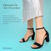 image:imageTOP Moda Fashion Womens Ankle Strap High Heel Sandal Shoes 55 Black
