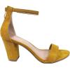 image:imageTOP Moda Gallery45 Ankle Strap Dressy High Heel Sandal Nonslip Sole For Wedding Party Prom Evening Wear or Any Occasion Sleek Style Block Heel SandalsTan