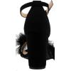 image:imageTOP Moda K 30 Womens Feather Fur Chunky Heel Sandals Nubuck Black 75