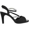 image:imageTOP Moda Shoes Women Stiletto Heels Open Peep Toe Ankle Strap Bling Rhinestone Glitter Pamela1Black