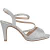 image:imageTOP Moda Shoes Women Stiletto Heels Open Peep Toe Ankle Strap Bling Rhinestone Glitter Pamela1Silver