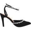 image:imageTOP Moda Shoes Women Stiletto High Heels PointedToe Ankle Strap Bling Rhinestone ParsonBlack Nubuck