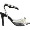 image:imageTOP Moda Shoes Women Stiletto High Heels PointedToe Ankle Strap Bling Rhinestone ParsonBlack Pu