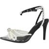 image:imageTOP Moda Shoes Women Stiletto High Heels PointedToe Ankle Strap Bling Rhinestone ParsonBlack Pu