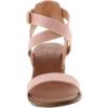 image:imageTOP Moda Vision75 Womens Ankle Wrap Adjustable Buckle Stacked Chunky Heel SandalBlush Pink