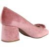 image:imageTOP Moda Women Velvet Block Heel Pumps Classic Square Toe Dress Shoes Bow ELBA88Mauve Velvet