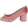 image:imageTOP Moda Women Velvet Block Heel Pumps Classic Square Toe Dress Shoes Bow ELBA88Mauve Velvet