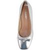 image:imageTOP Moda Women Velvet Block Heel Pumps Classic Square Toe Dress Shoes Bow ELBA88Silver Metallic