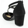 image:imageTOP Moda Womens Chunky Block Heels Closed Toe Ankle Strap Pumps Dress ShoesNew Black
