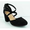 image:imageTOP Moda Womens Chunky Block Heels Closed Toe Ankle Strap Pumps Dress ShoesNew Black