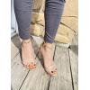 image:imageTOP Moda Womens Chunky Heel Ankle Strap SandalsRhinestone Block Heel SandalRose Gold Patent