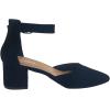 image:imageTOP Moda Womens Closed Toe Ankle Strap Low Heel SandalBlack