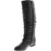 image:imageTOP Moda Womens Coco20 Knee High Round Toe Buckle Slouched Riding Flat BootsBlack