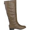 image:imageTOP Moda Womens Coco20 Knee High Round Toe Buckle Slouched Riding Flat BootsCognac01