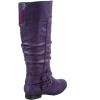 image:imageTOP Moda Womens Coco20 Knee High Round Toe Buckle Slouched Riding Flat BootsPurple