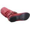image:imageTOP Moda Womens Coco20 Knee High Round Toe Buckle Slouched Riding Flat BootsRed