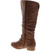image:imageTOP Moda Womens Coco20 Knee High Round Toe Buckle Slouched Riding Flat BootsTan