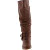 image:imageTOP Moda Womens Coco20 Knee High Round Toe Buckle Slouched Riding Flat BootsTan