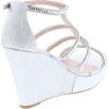 image:imageTOP Moda Womens Formal Rhinestone High Heel Sandal Ankle StrapSilver Glitter26