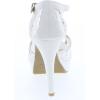 image:imageTOP Moda Womens Formal Rhinestone High Heel Sandal Ankle StrapWhite39