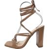 image:imageTOP Moda Womens Lace Up Wrap Around Strap High Heel SandalsCamel