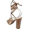 image:imageTOP Moda Womens Lace Up Wrap Around Strap High Heel SandalsCamel