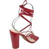 image:imageTOP Moda Womens Lace Up Wrap Around Strap High Heel SandalsRed