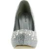 image:imageTOP Moda Womens Mango25 Rhinestone Studded Sparkling Platform Stiletto Heel Dress PumpsSilver